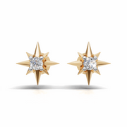Sun Star Earring - 18Kt Gold vermeil